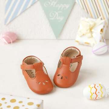 Soft Sole Brown Baby Walking Shoes for Infants