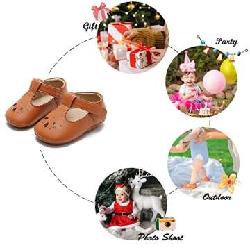 Soft Sole Brown Baby Walking Shoes for Infants