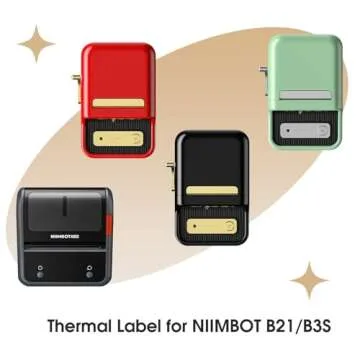 NIIMBOT Labels for B21/B3S Label Printer, Thermal Labels 2'' x 2.76''(50x70mm), Waterproof, Oil-Proof Sticker Labels, 1 Roll of 110 Sticker Labels (White)