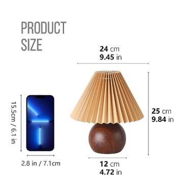 Cute Small Pleated Table Lamp for Modern Decor