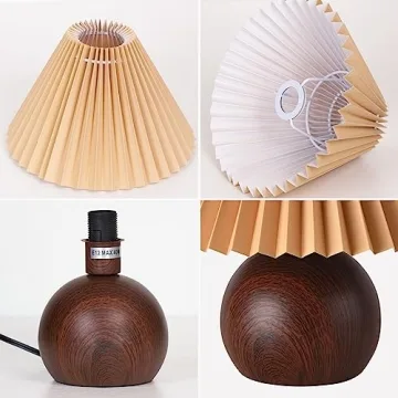 Cute Small Pleated Table Lamp for Modern Decor