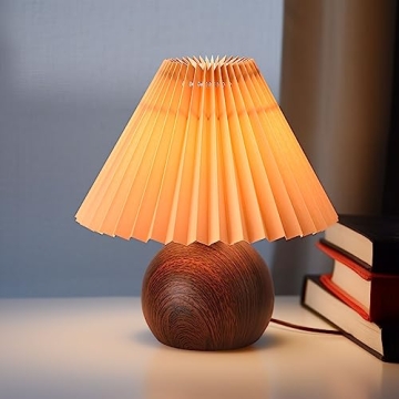 Cute Small Pleated Table Lamp for Modern Decor