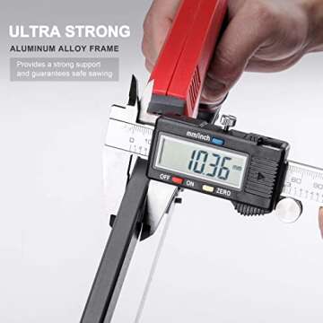 HAUTMEC 12 inch Pro High-Tension Hacksaw X-Power Heavy Duty Adjustable Hand Saw With 24 TPI Bi-Metal Hss Blade Contractor Level Hack Saw For Metal, Steel Pipe, PVC, Wood Cutting