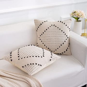 famibay Boho Pillow Covers Set of 2 for Home Decor