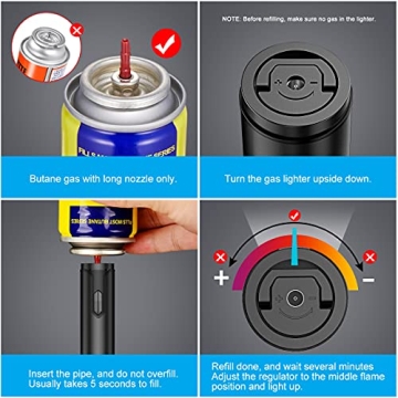 TOPKAY Jet Torch Lighters – Powerful, Adjustable & Refillable