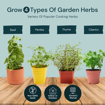 Nature's Blossom Herb Garden Kit for Indoor Growing