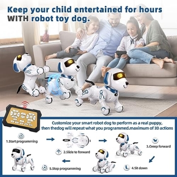 Aiqi Remote Control Robot Dog Toy for Kids - Interactive Fun