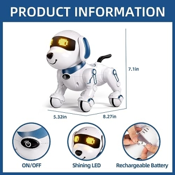 Aiqi Remote Control Robot Dog Toy for Kids - Interactive Fun