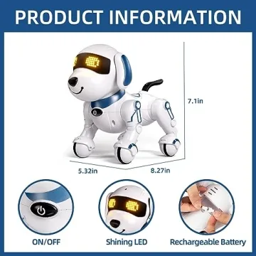 Aiqi Remote Control Robot Dog Toy for Kids - Interactive Fun