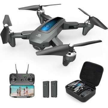 2K HD Camera Drone with Live Video & 2 Batteries