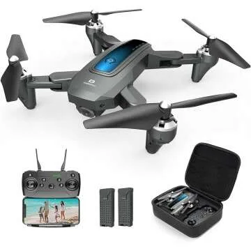 2K HD Camera Drone with Live Video & 2 Batteries
