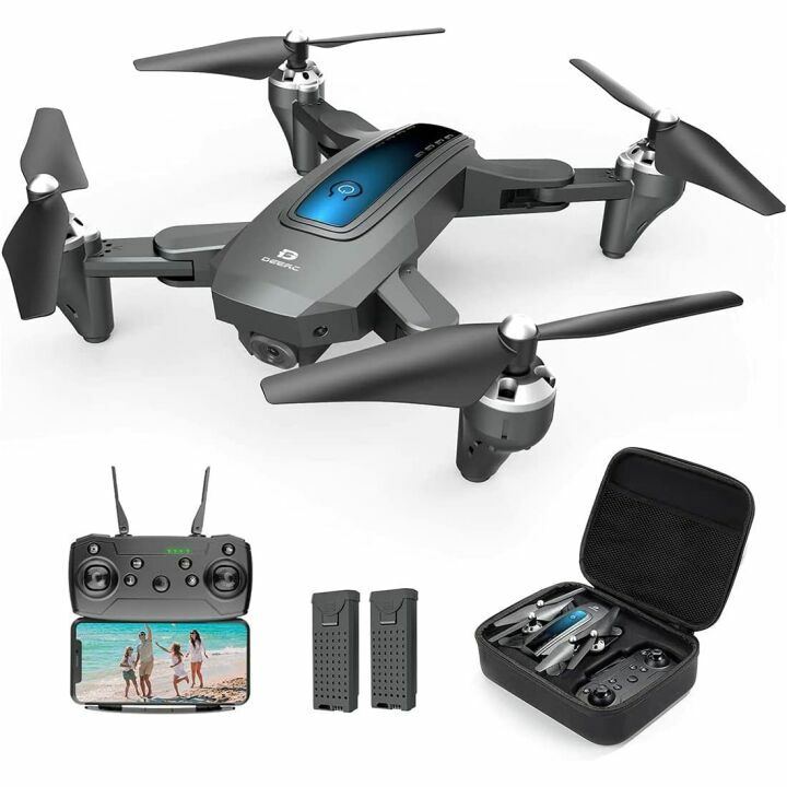 2K HD Camera Drone with Live Video & 2 Batteries
