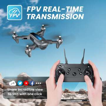 2K HD Camera Drone with Live Video & 2 Batteries