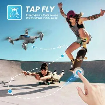 2K HD Camera Drone with Live Video & 2 Batteries