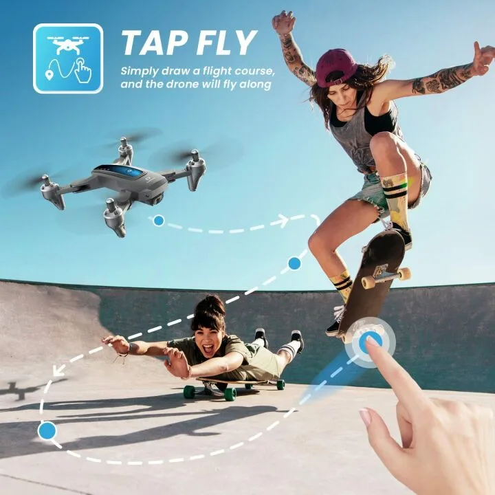 2K HD Camera Drone with Live Video & 2 Batteries