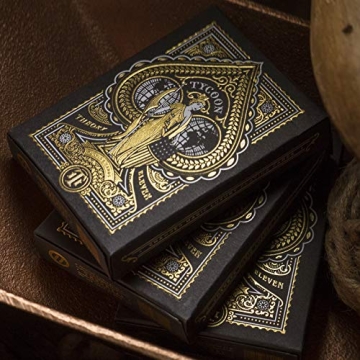 Tycoon Playing Cards Black Premium Quality for Collectors