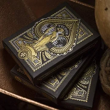 Tycoon Playing Cards Black Premium Quality for Collectors