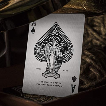 Tycoon Playing Cards Black Premium Quality for Collectors