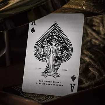 Tycoon Playing Cards Black Premium Quality for Collectors