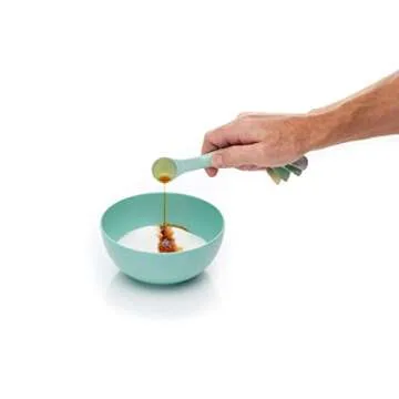 Colourworks Measuring Spoon Set, 5 Spoons for Measuring Food, Durable, Stain Resistant and Dishwasher Safe Plastic, Classic Colour, Classics