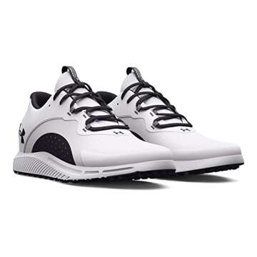 Under Armour Men's Charged Draw 2 Spikeless Cleat, (100) White/Black/Black, 10.5, US