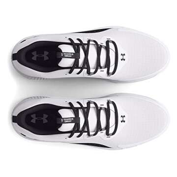 Under Armour Men's Charged Draw 2 Spikeless Cleat, (100) White/Black/Black, 10.5, US