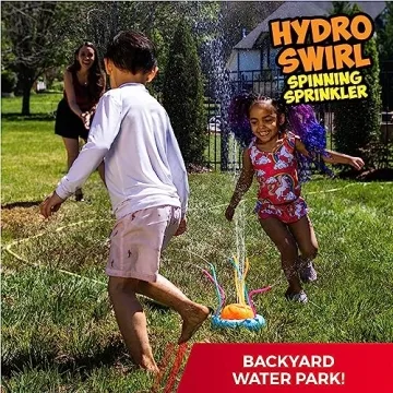 Hydro Twirl Outdoor Sprinkler Toy for Kids and Pets Fun