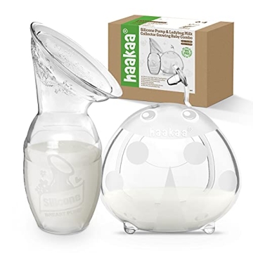 Haakaa Ladybug Breast Collector & Pump Combo for Nursing Moms