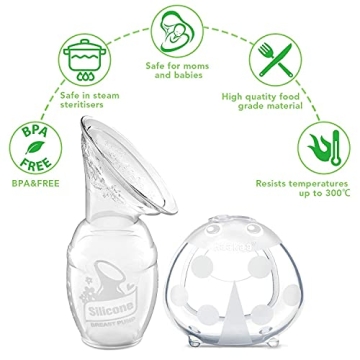 Haakaa Ladybug Breast Collector & Pump Combo for Nursing Moms