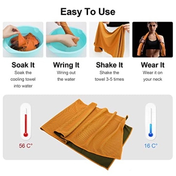 Ailawuu Cooling Towels 6-Pack for Outdoor Activities