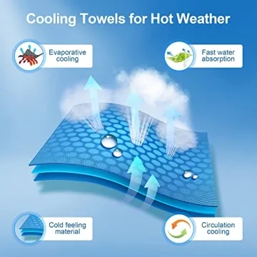 Ailawuu Cooling Towels 6-Pack for Outdoor Activities