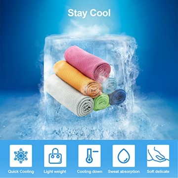 Ailawuu Cooling Towels 6-Pack for Outdoor Activities