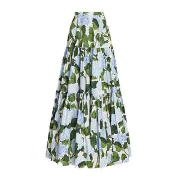 IDOPIP Women's Floral Swimwear with Cover Up Skirt