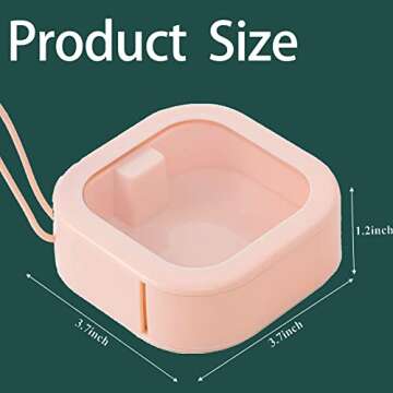 4pcs Hair Tie Organizer for Travel and Bathroom Storage