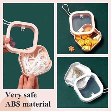 4pcs Hair Tie Organizer for Travel and Bathroom Storage