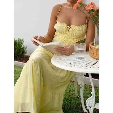 Bohemian Backless Maxi Dress for Summer - Y2K Style