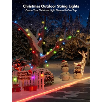 Govee Smart Outdoor String Lights 96ft RGBIC WiFi Alexa