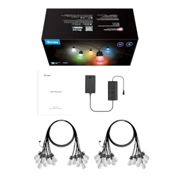 Govee Smart Outdoor String Lights 96ft RGBIC WiFi Alexa