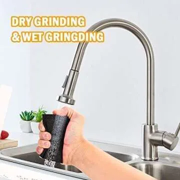 YoleShy 12 Pack Sanding Sponge, Wet Sanding Sponge Coarse/Medium/Fine/Superfine 6 Different Specifications Sanding Blocks (Brown)