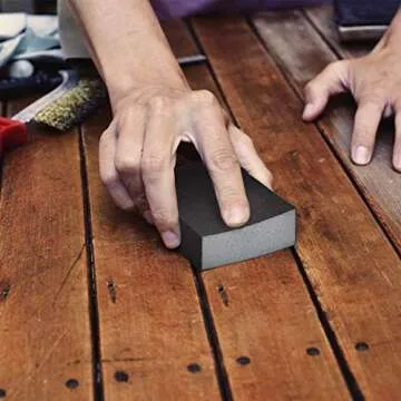 YoleShy 12 Pack Sanding Sponge, Wet Sanding Sponge Coarse/Medium/Fine/Superfine 6 Different Specifications Sanding Blocks (Brown)