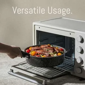 CAROTE 11pcs Nonstick Cookware Set - Space Saving & Versatile