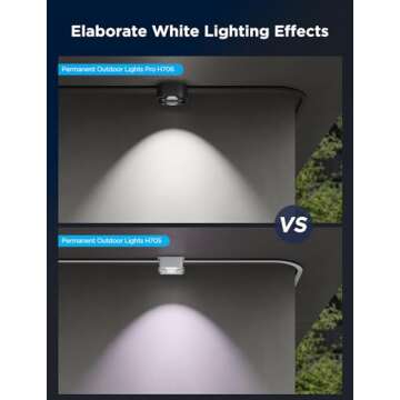 Govee Permanent Outdoor Lights Pro, 150ft with 90 RGBIC LED Lights for Daily and Accent Lighting, 75 Scene Modes for Outdoor Decor, IP67 Waterproof, Works with Alexa, Google Assistant, Matter, Black