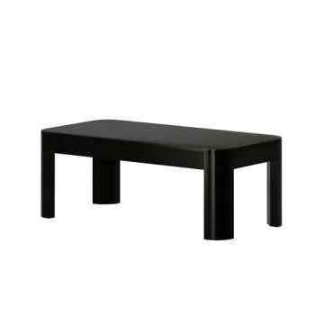 Plank+Beam Modern Rounded Coffee Table – Stylish Living Room Piece