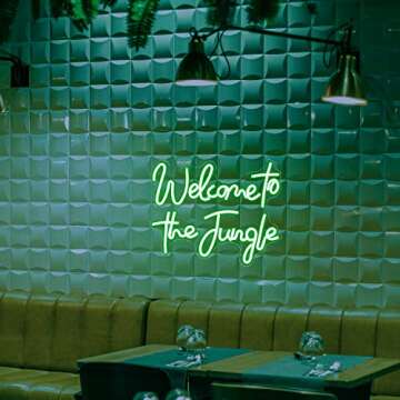 Welcome to the Jungle Neon Sign for Vibrant Decor