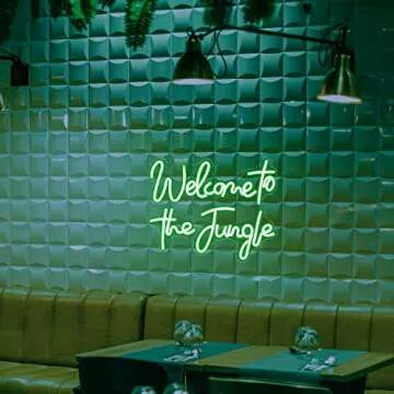 Welcome to the Jungle Neon Sign for Vibrant Decor