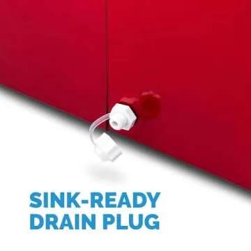 Newair Bullet Ice Machine - 28 lbs/Day Countertop Ice Maker, BPA Free, Portable Ice Maker Machine, 3 Size Ice Cube Maker, Ideal for Home Office, Kitchen or Bar | Red