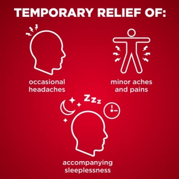 Amazon Basic Care Acetaminophen PM Caplets for Restful Sleep