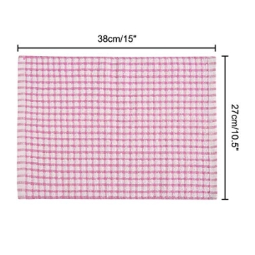 uxcell Absorbent Cotton Terry Kitchen Dish Cloths 15x10.5