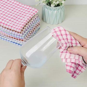 uxcell Absorbent Cotton Terry Kitchen Dish Cloths 15x10.5