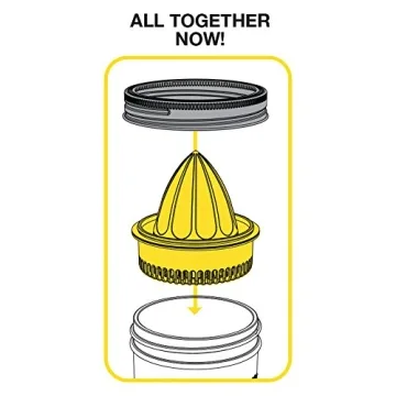 Jarware Citrus Juicer Lid for Wide Mouth Mason Jars